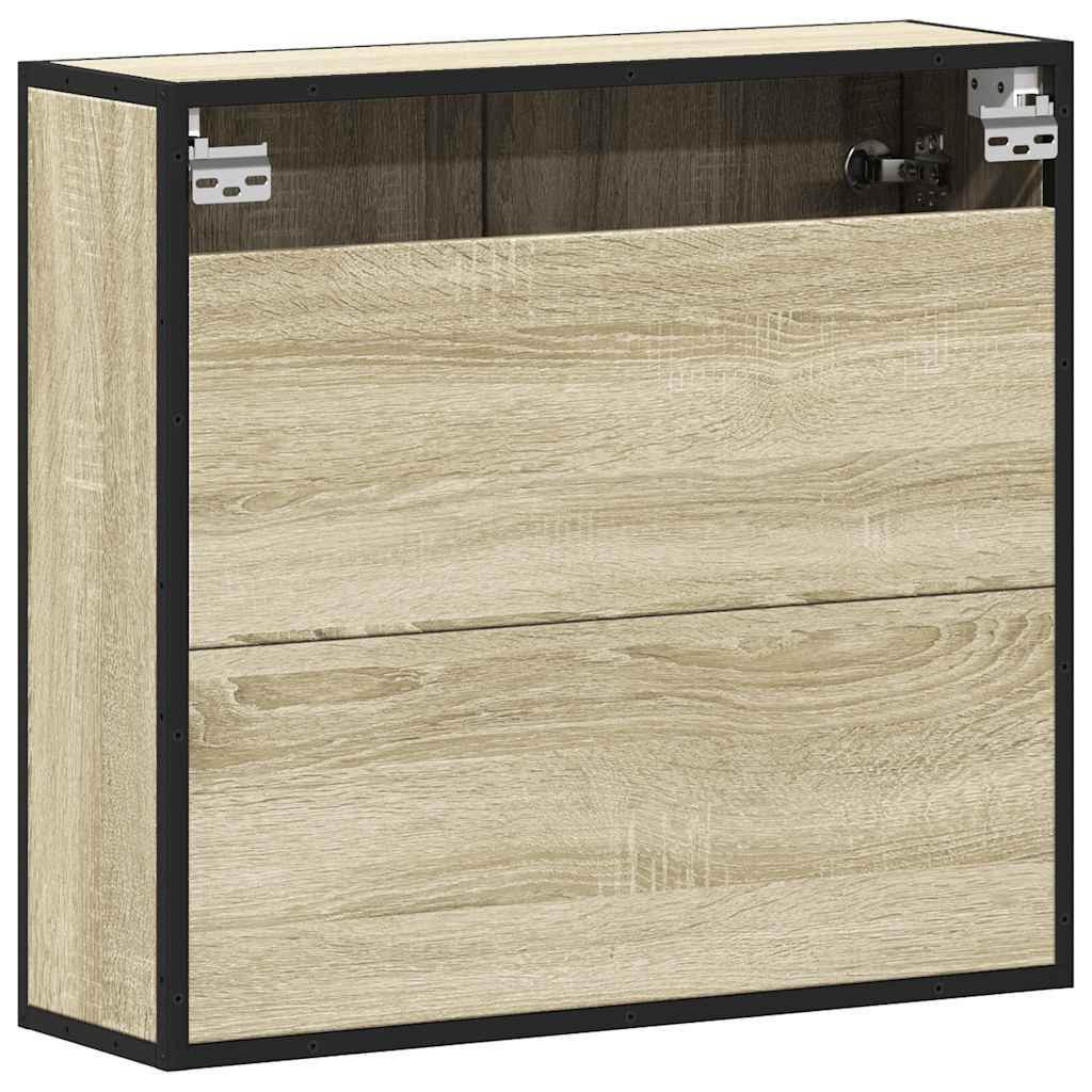 Bathroom Mirror Cabinet Sonoma Oak 65x20x60 cm Engineered Wood - Bend