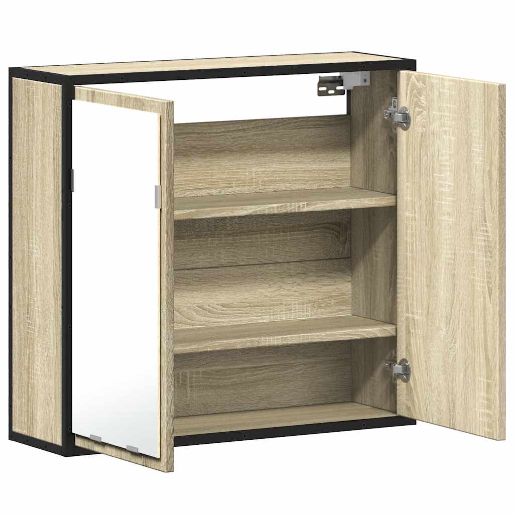 Bathroom Mirror Cabinet Sonoma Oak 65x20x60 cm Engineered Wood - Bend