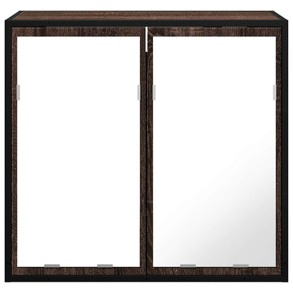 Bathroom Mirror Cabinet Brown Oak 65x20x60 cm Engineered Wood - Bend