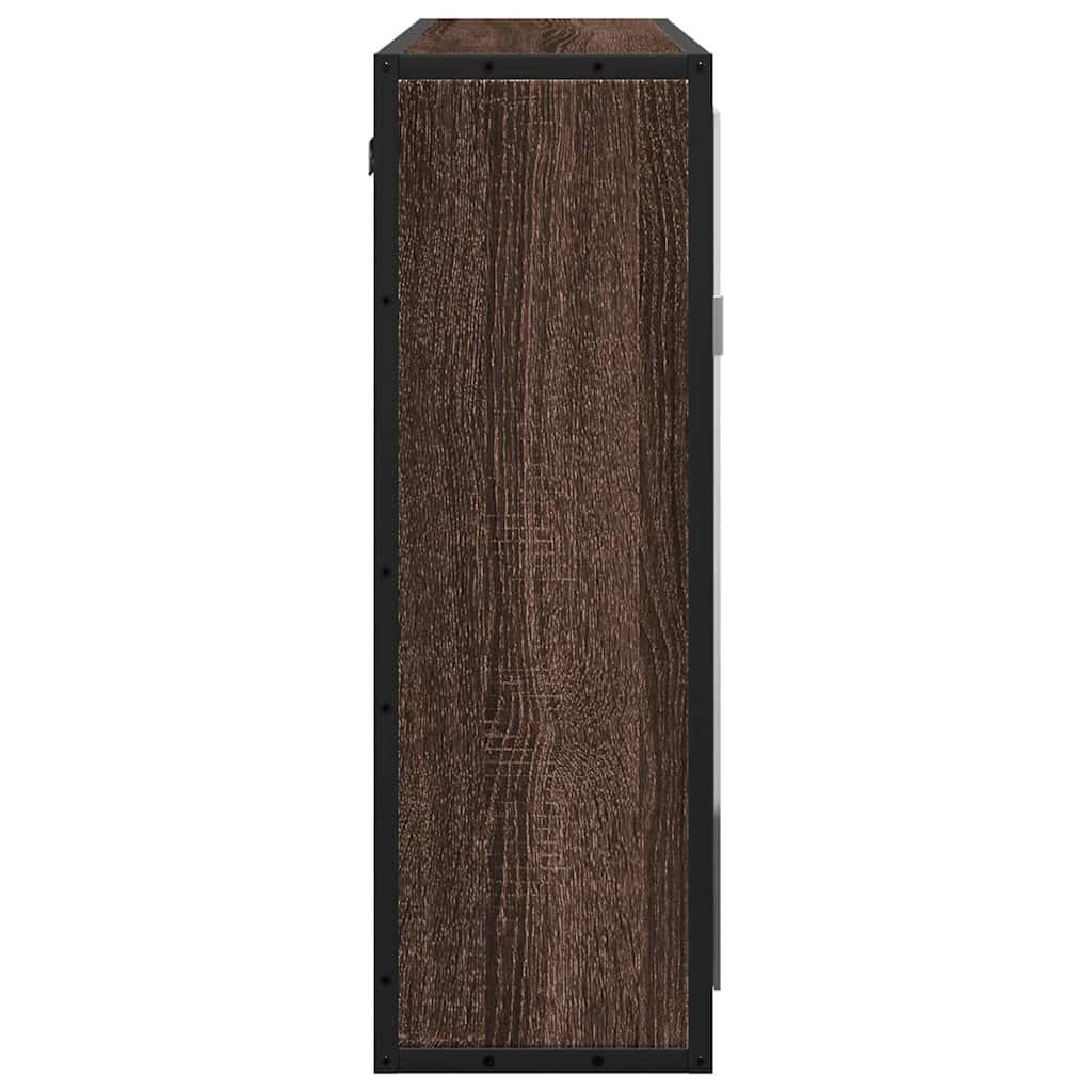 Bathroom Mirror Cabinet Brown Oak 65x20x60 cm Engineered Wood - Bend