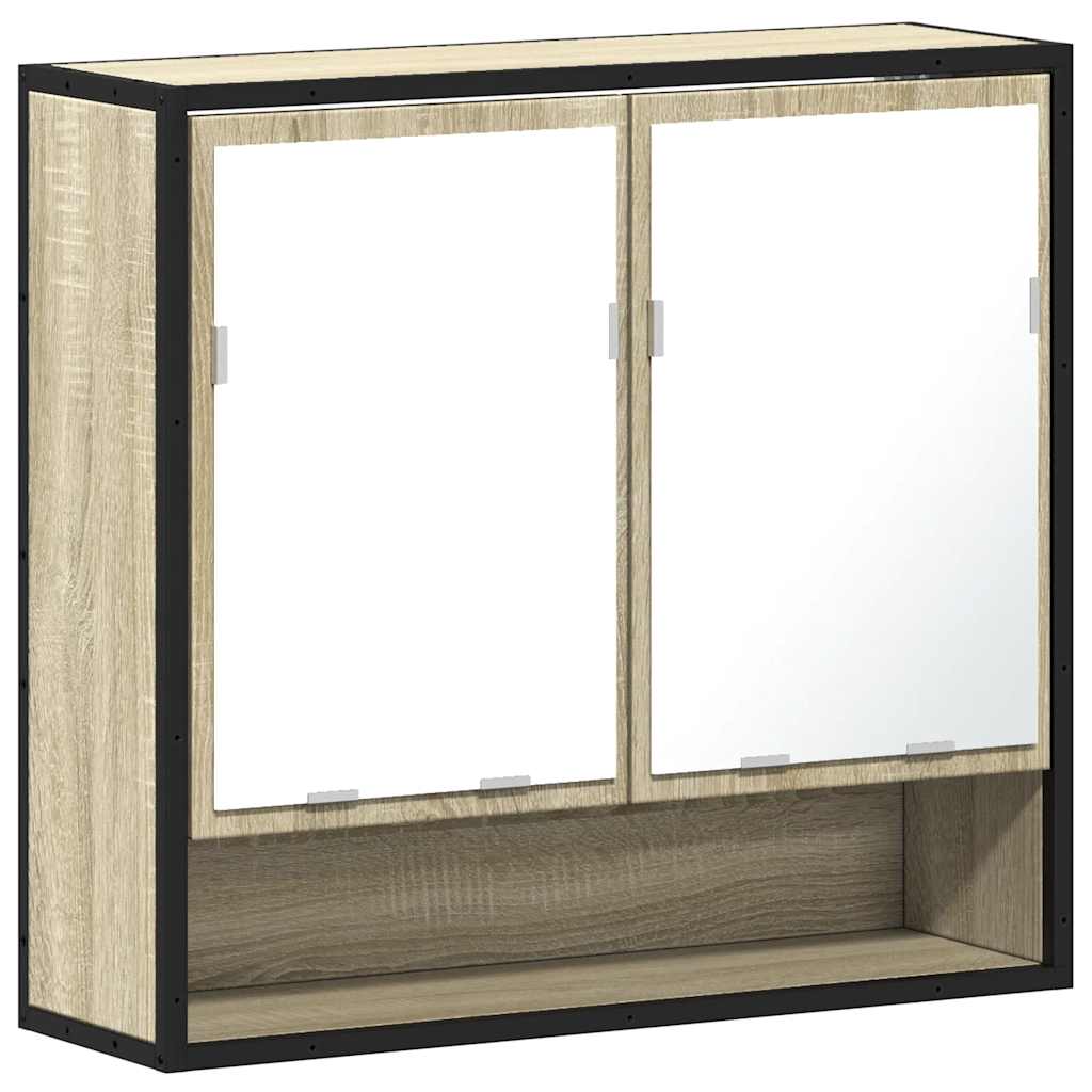 Bathroom Mirror Cabinet Sonoma Oak 65x20x60 cm Engineered Wood