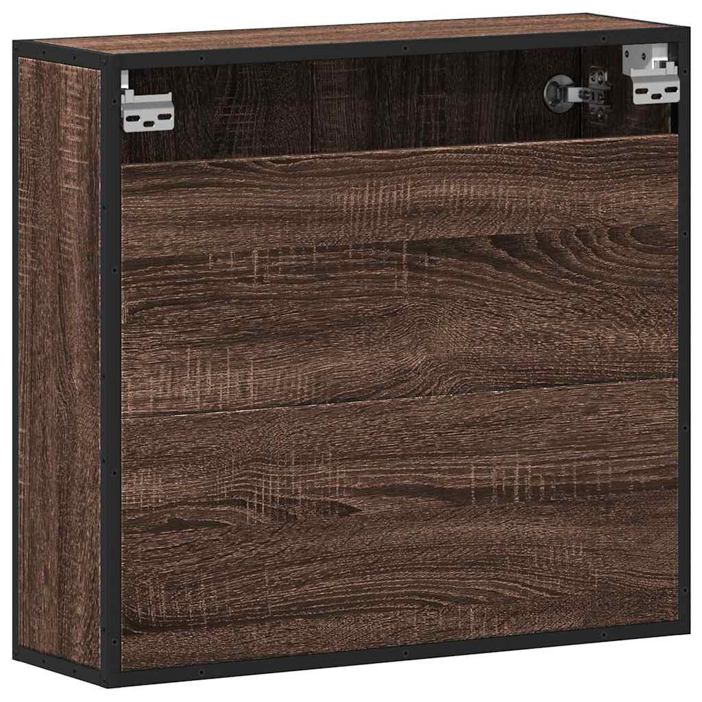 Bathroom Mirror Cabinet Brown Oak 65x20x60 cm Engineered Wood