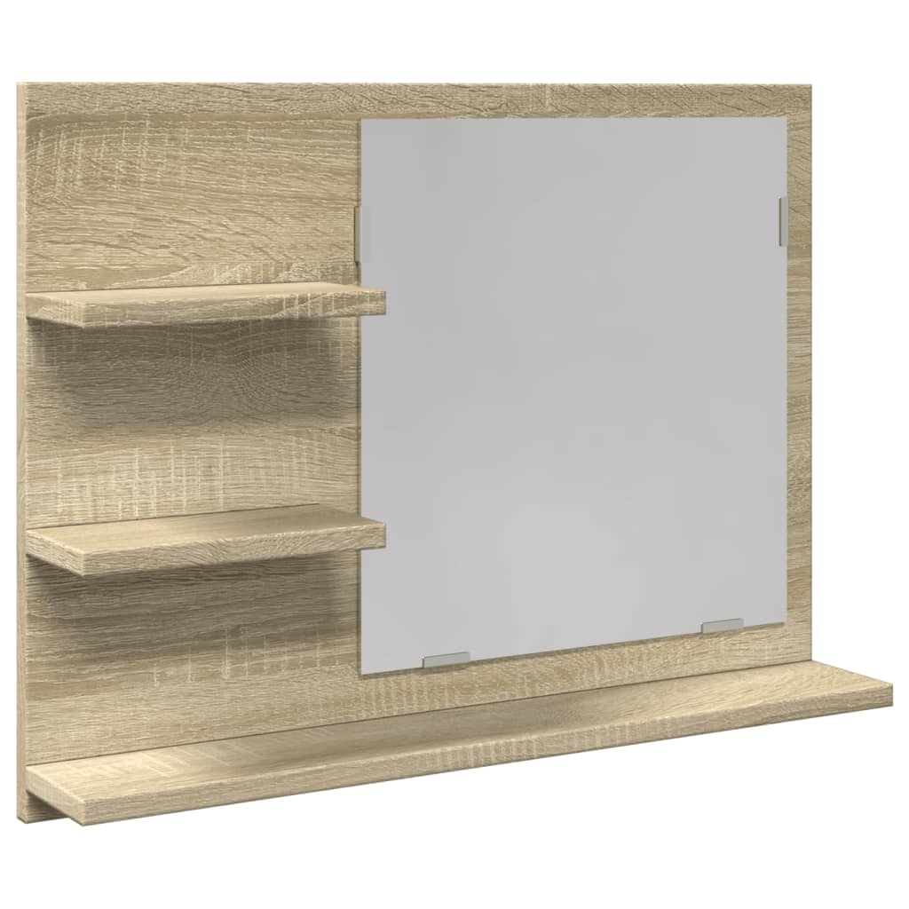 Bathroom Mirror Engineered Wood in Various Colors and Sizes