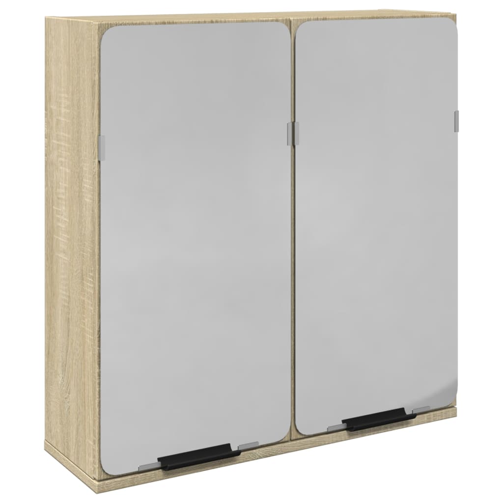 Bathroom Mirror Cabinet Sonoma Oak 64.5x20x66.5 cm Engineered Wood - Bend