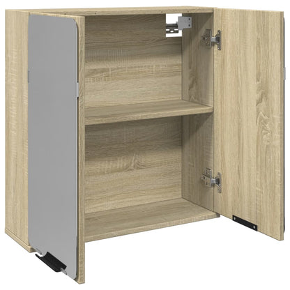 Bathroom Mirror Cabinet Sonoma Oak 64.5x20x66.5 cm Engineered Wood - Bend