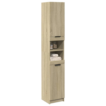 Bathroom Cabinet Sonoma Oak 32x34x188.5 cm Engineered Wood - Bend