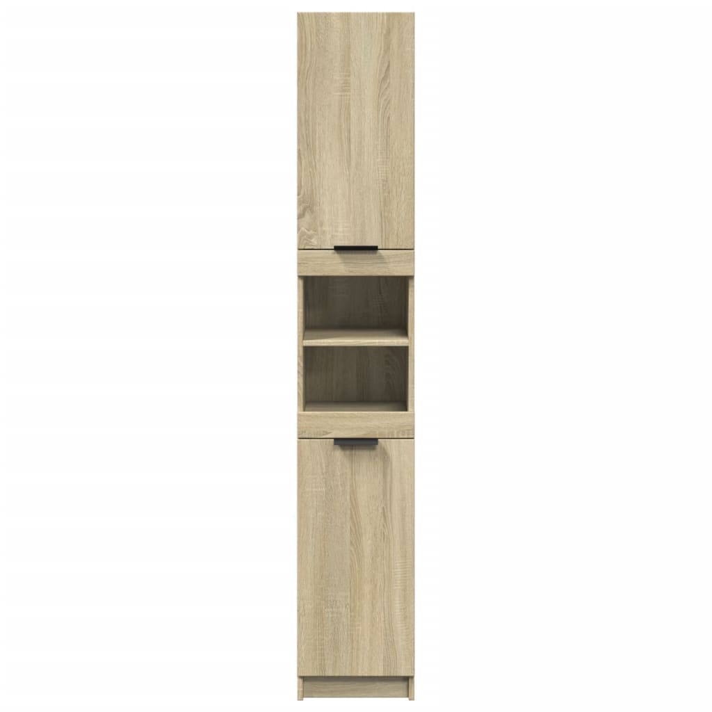 Bathroom Cabinet Sonoma Oak 32x34x188.5 cm Engineered Wood - Bend