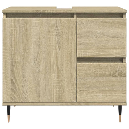 Bathroom Sink Cabinet Sonoma Oak 65x33x60 cm Engineered Wood - Bend