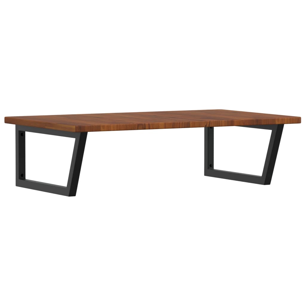 Steel and Oak Floating Basin Shelf