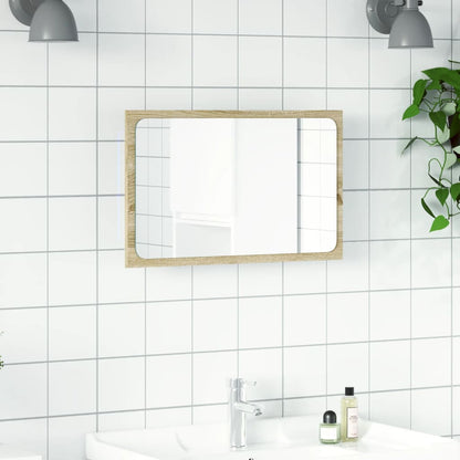 Bathroom Mirror with LED Light - 60x8.5x38 cm