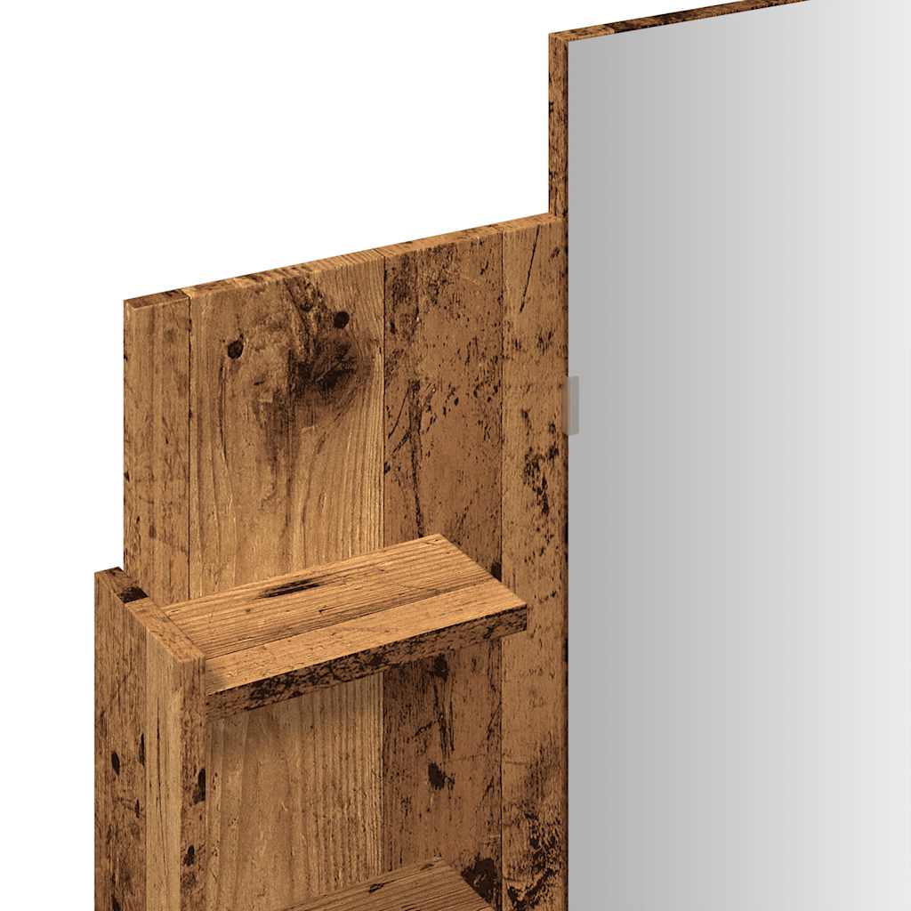 Dressing Table with Mirror Old Wood 96x39x142 cm - Bend