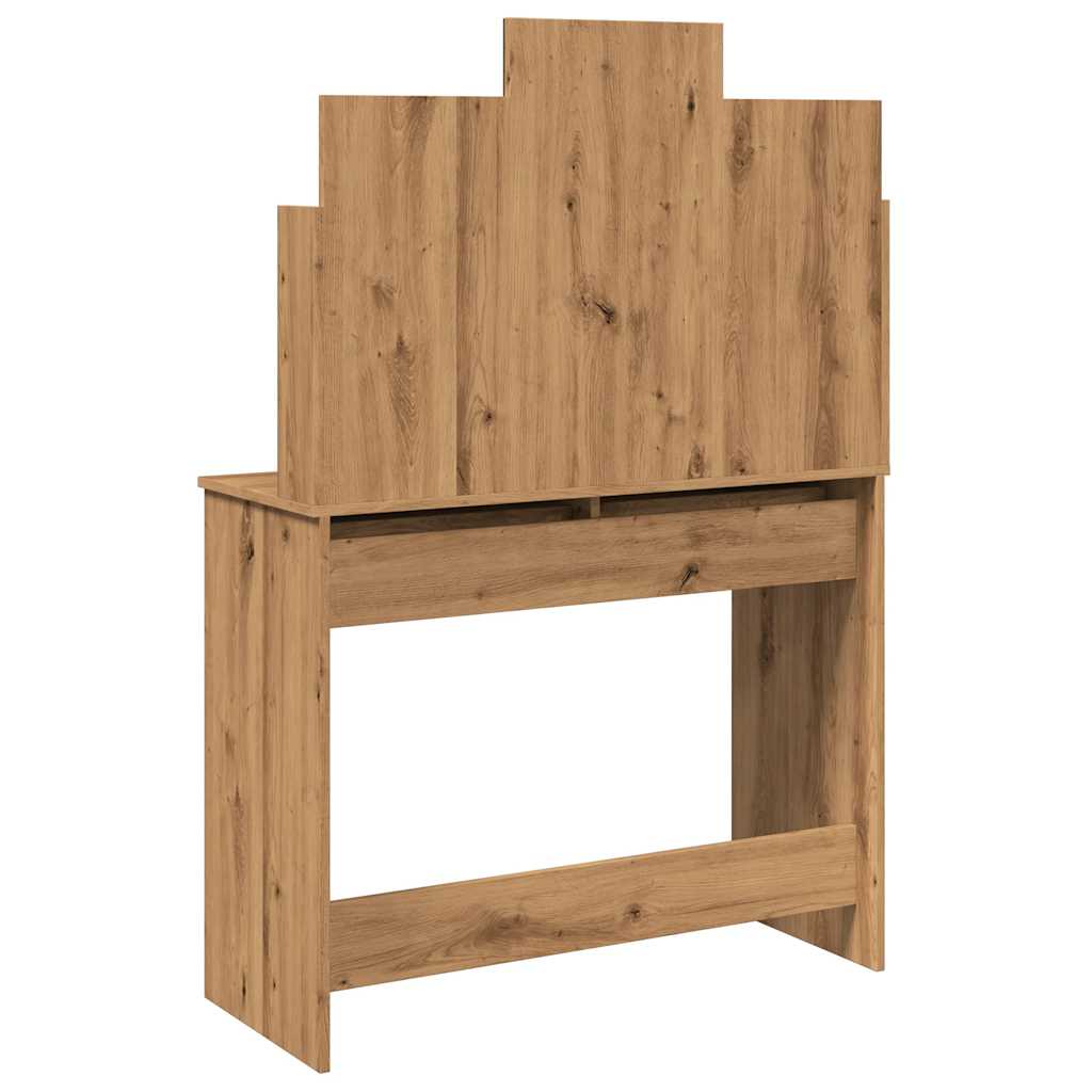 Dressing Table with Mirror Artisan Oak 96x39x142 cm - Bend