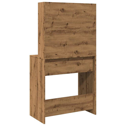 Dressing Table with LED Artisan Oak 74.5x40x141 cm - Bend