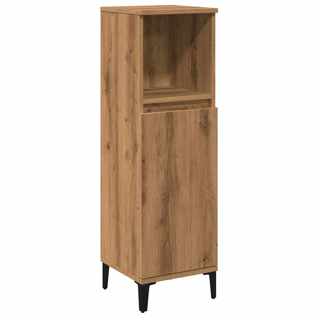 Artisan Oak Bathroom Storage Cabinet