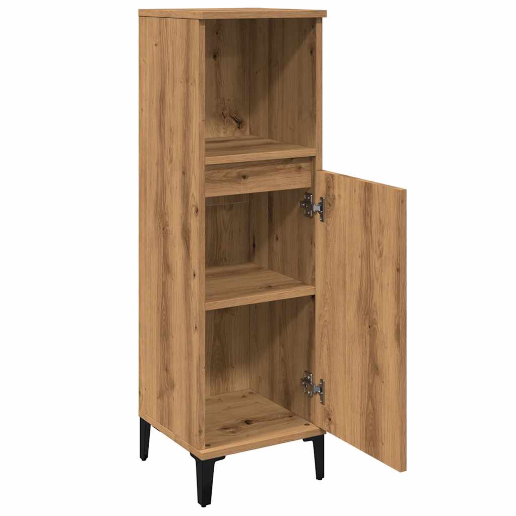 Artisan Oak Bathroom Storage Cabinet