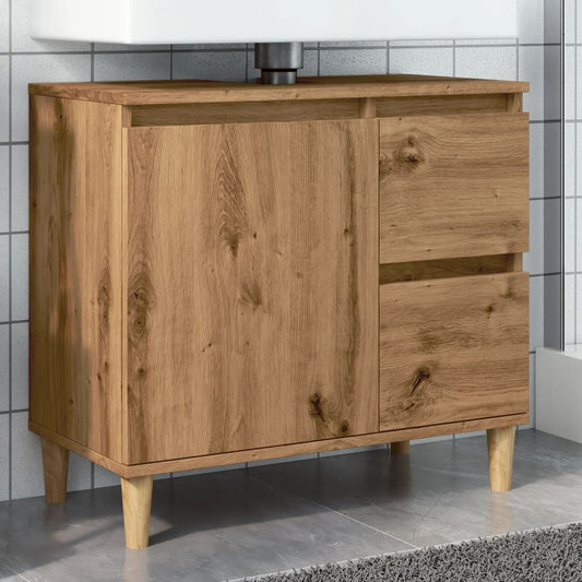 Sink Cabinet Artisan Oak 65x33x60 cm Engineered Wood