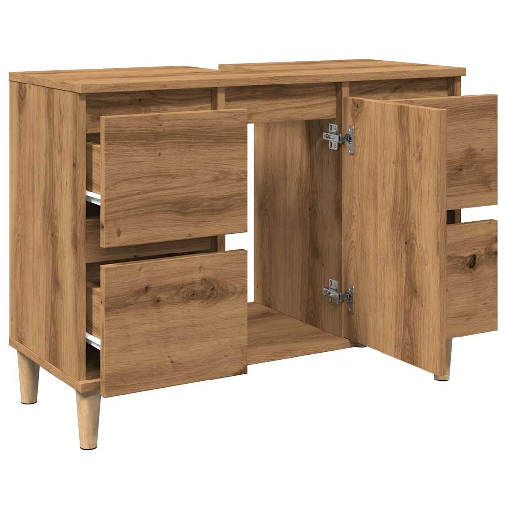 Sink Cabinet Artisan Oak 80x33x60 cm Engineered Wood