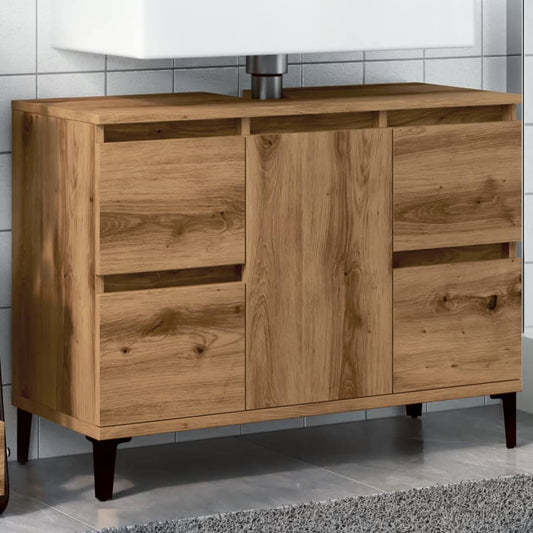 Sink Cabinet Artisan Oak 80x33x60 cm Engineered Wood