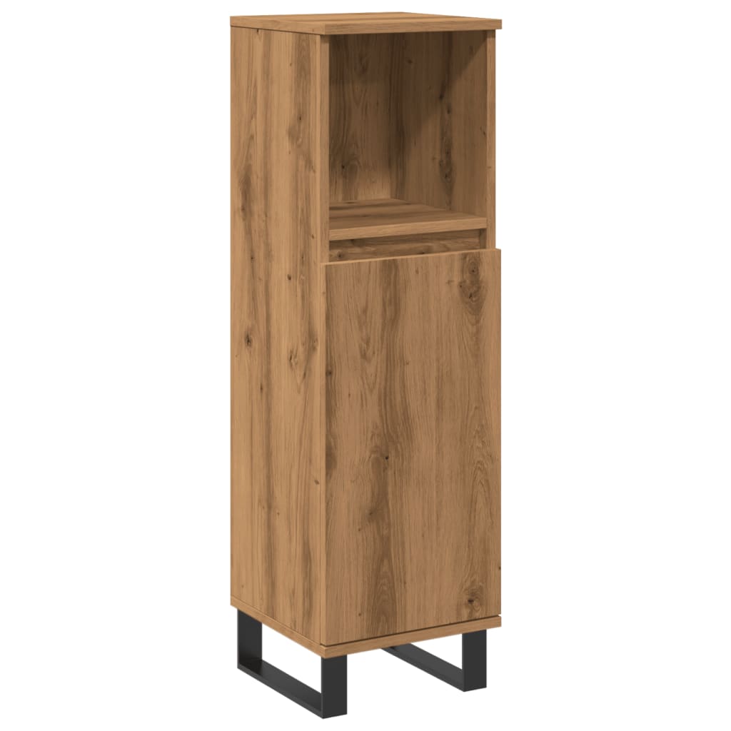 Artisan Oak Bathroom Storage Cabinet