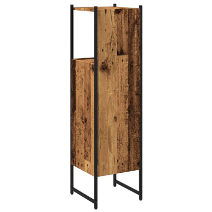 Bathroom Cabinet Old Wood 33x33x120.5 cm Engineered Wood - Bend