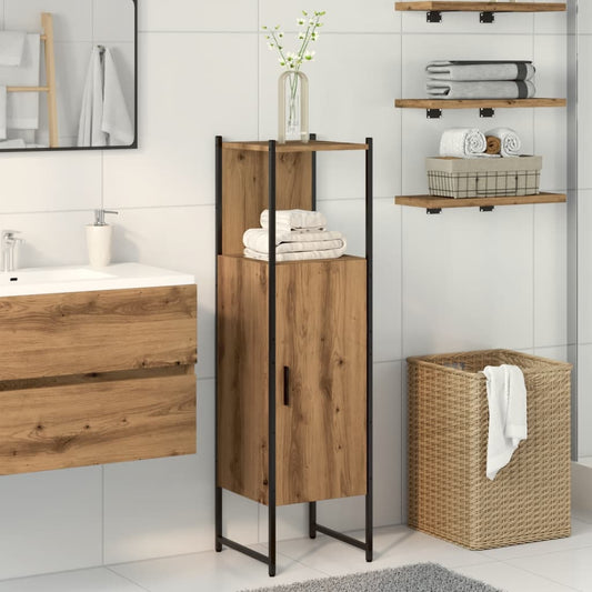 Bathroom Cabinet Artisan Oak 33x33x120.5 cm Engineered Wood