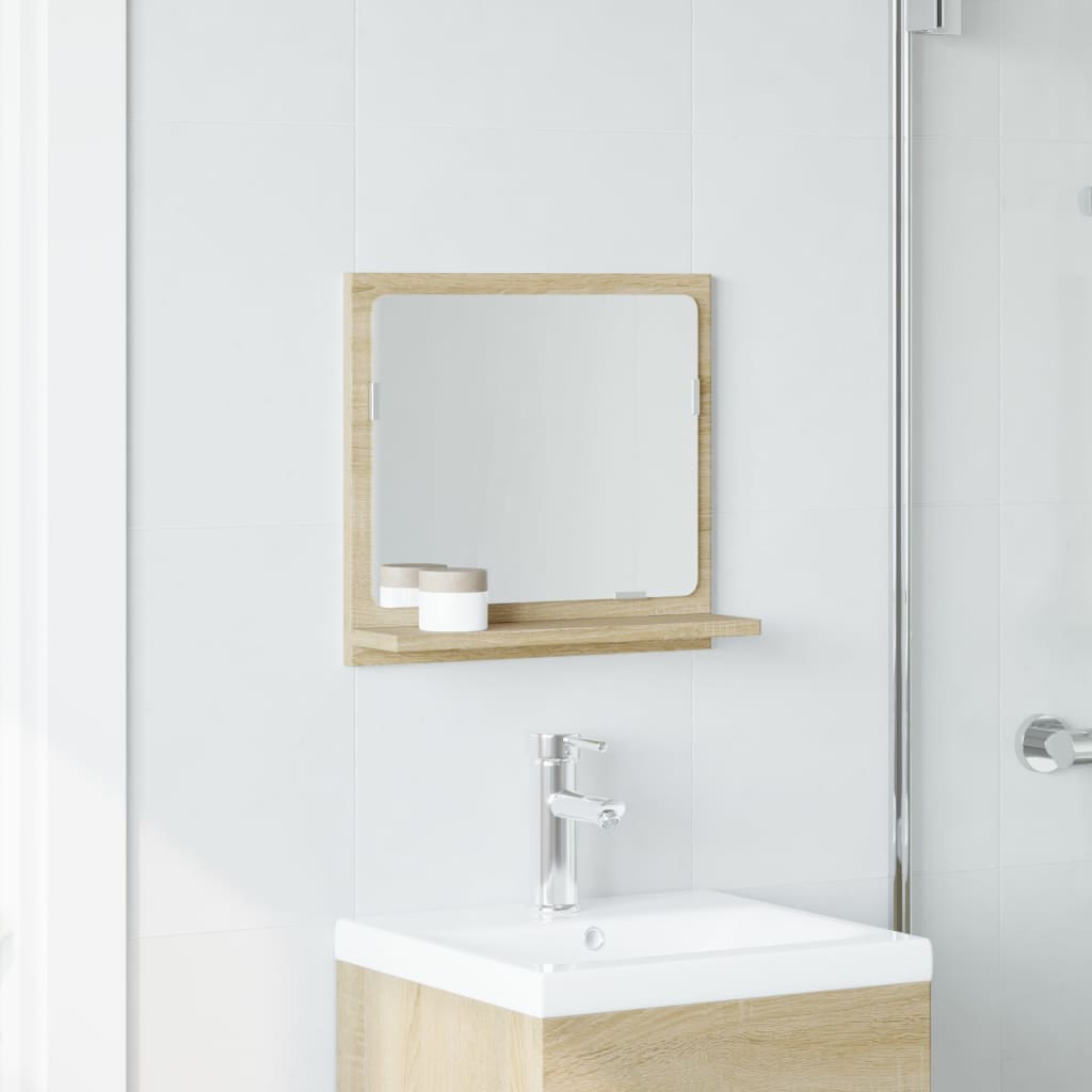 Bathroom Mirror Cabinet Sonoma Oak 40x11x37 cm Engineered Wood - Bend