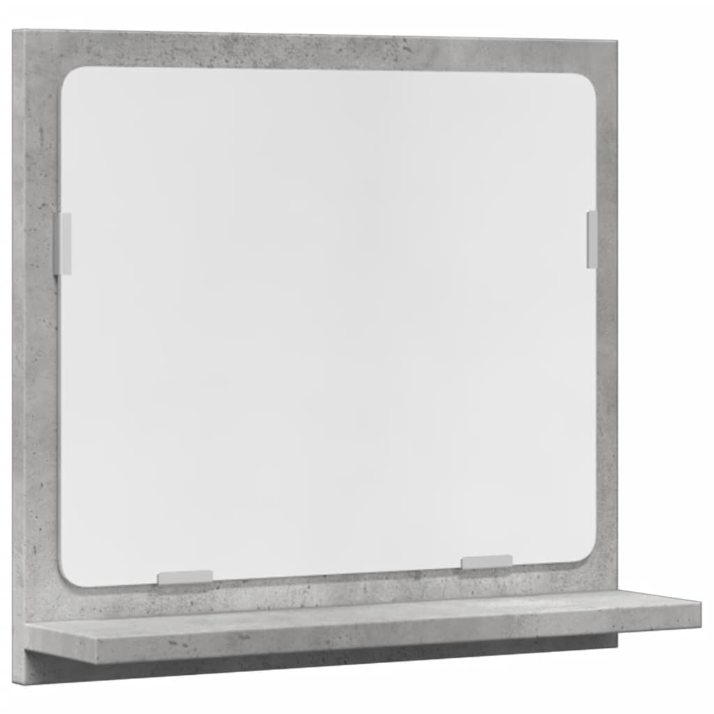 Bathroom Mirror Cabinet Concrete Grey 40x11x37 cm Engineered Wood - Bend