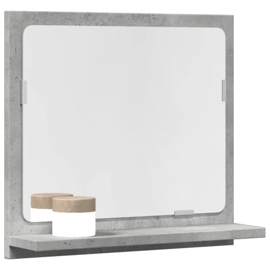 Bathroom Mirror Cabinet Concrete Grey 40x11x37 cm Engineered Wood - Bend