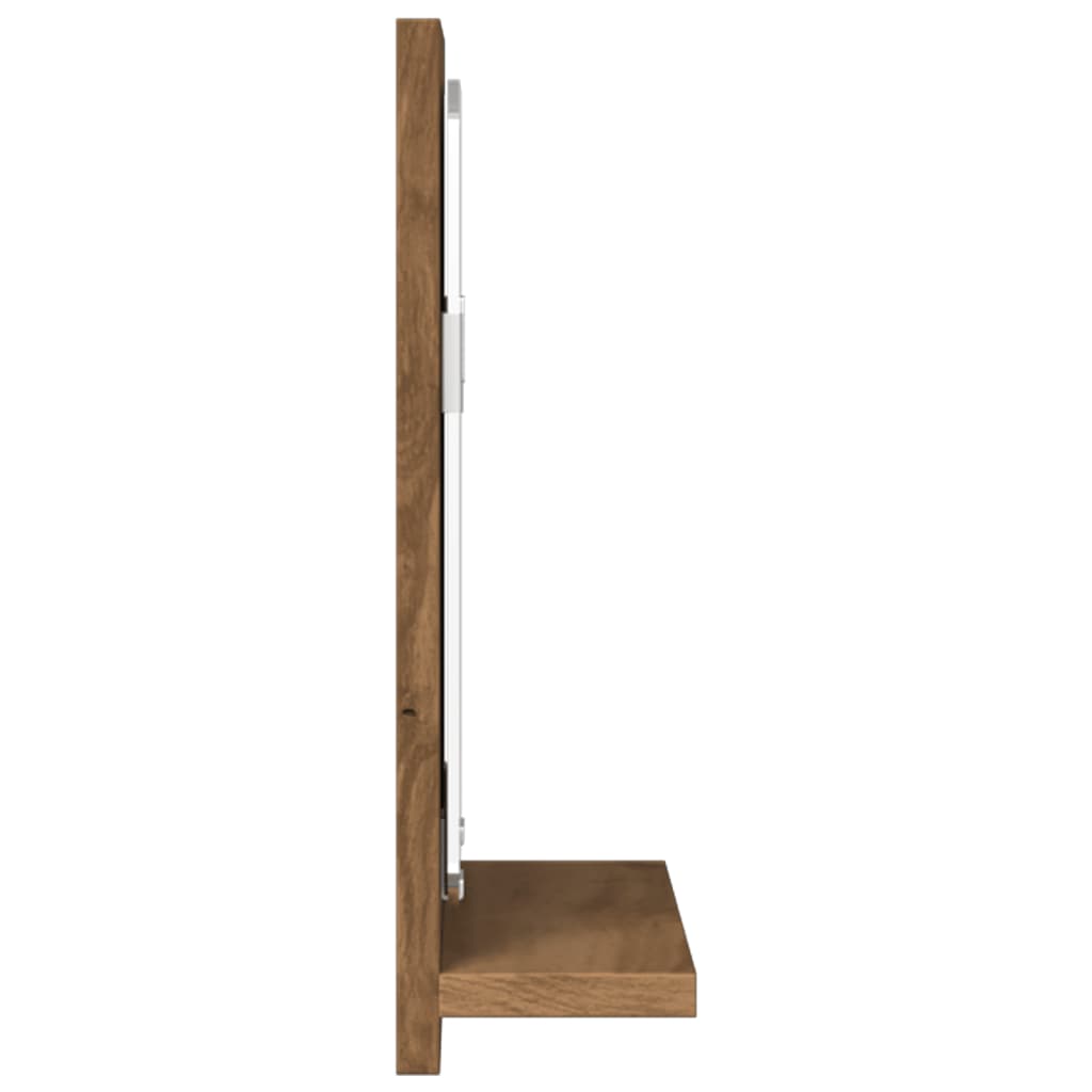 Bathroom Mirror Cabinet Artisan Oak 60x11x37 cm Engineered Wood - Bend