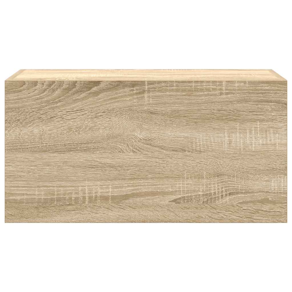 Bathroom Wall Cabinet Sonoma Oak 60x25x30 cm Engineered Wood - Bend