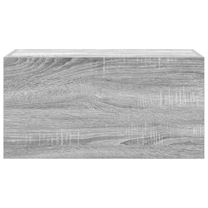 Bathroom Wall Cabinet Grey Sonoma 60x25x30 cm Engineered Wood - Bend