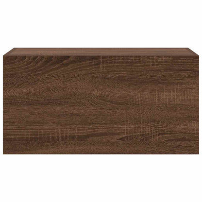 Bathroom Wall Cabinet Brown Oak 60x25x30 cm Engineered Wood - Bend