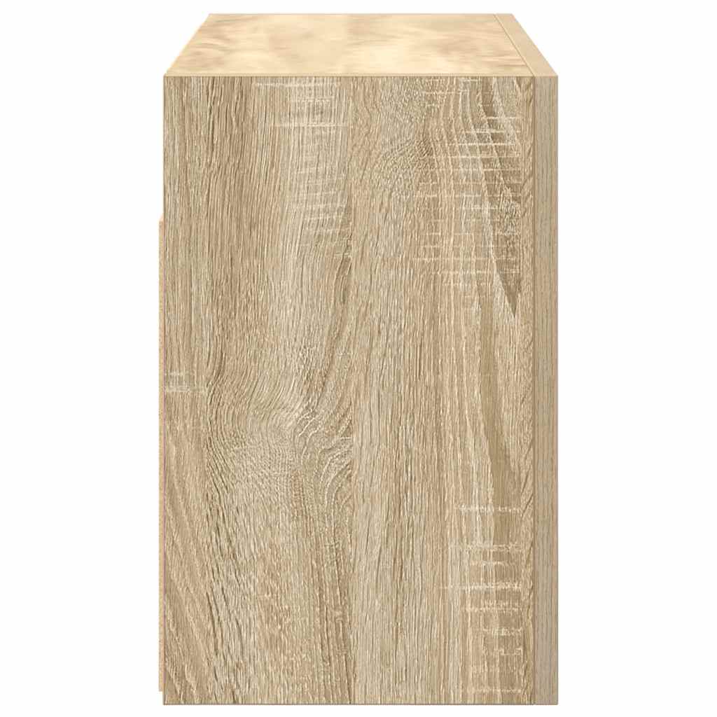 Bathroom Wall Cabinet Sonoma Oak 60x25x40 cm Engineered Wood - Bend