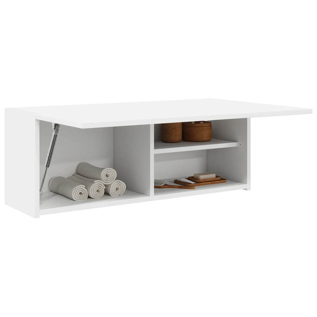 Bathroom Wall Cabinet White 80x25x30 cm Engineered Wood - Bend