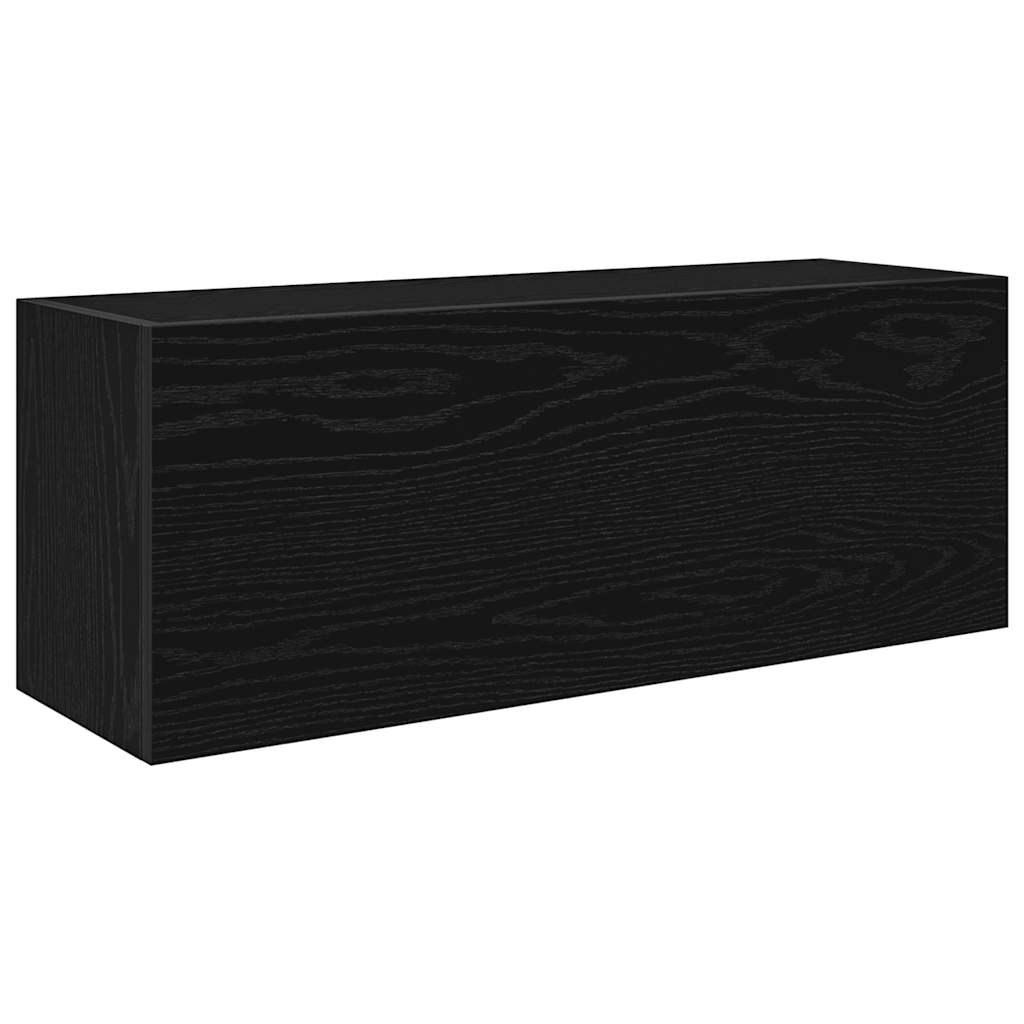 Bathroom Wall Cabinet Black 80x25x30 cm Engineered Wood - Bend