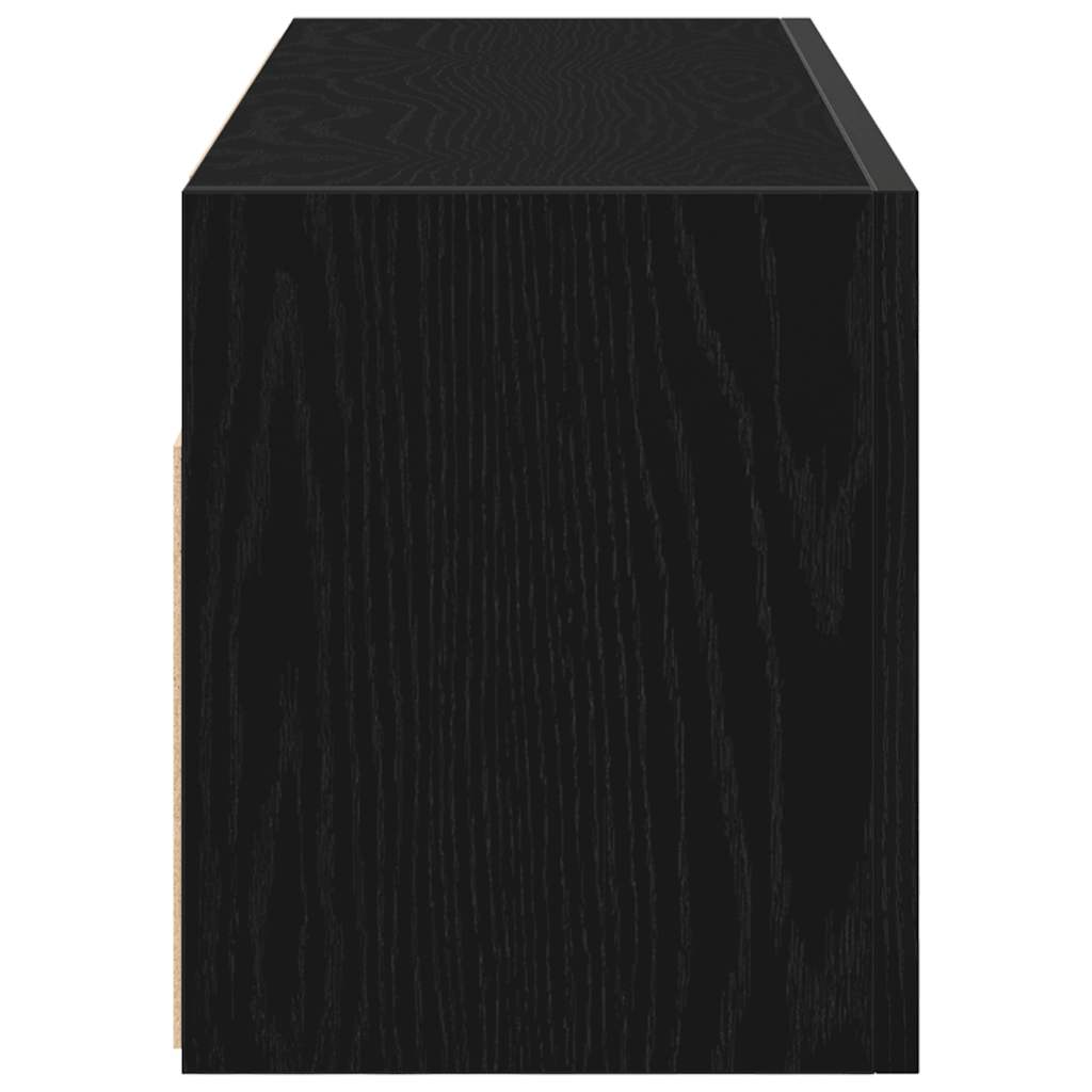 Bathroom Wall Cabinet Black 80x25x30 cm Engineered Wood - Bend