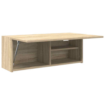 Bathroom Wall Cabinet Sonoma Oak 80x25x30 cm Engineered Wood - Bend