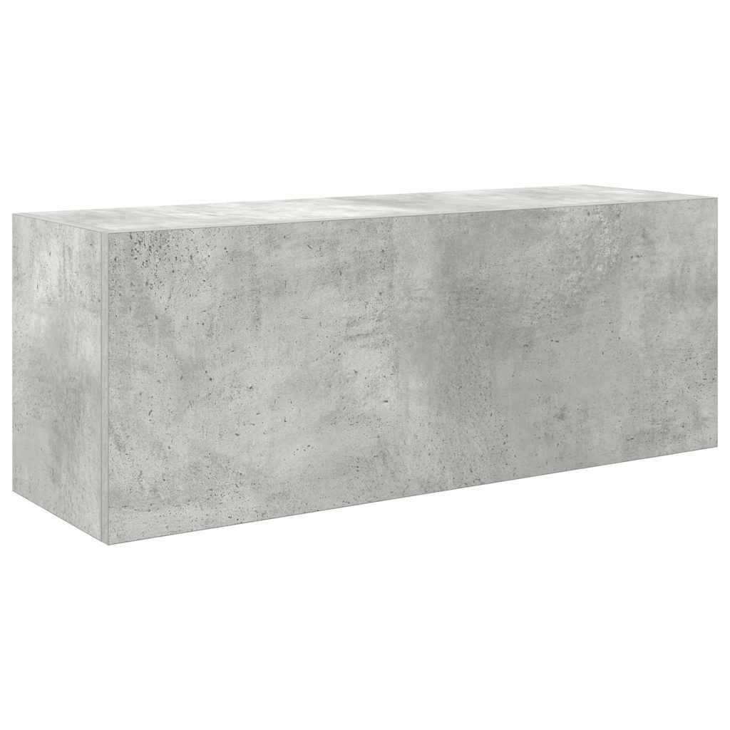 Bathroom Wall Cabinet Concrete Grey 80x25x30 cm Engineered Wood - Bend