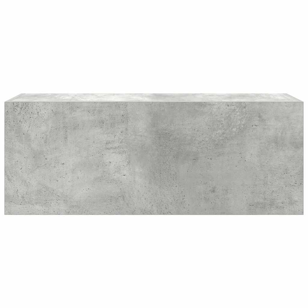 Bathroom Wall Cabinet Concrete Grey 80x25x30 cm Engineered Wood - Bend