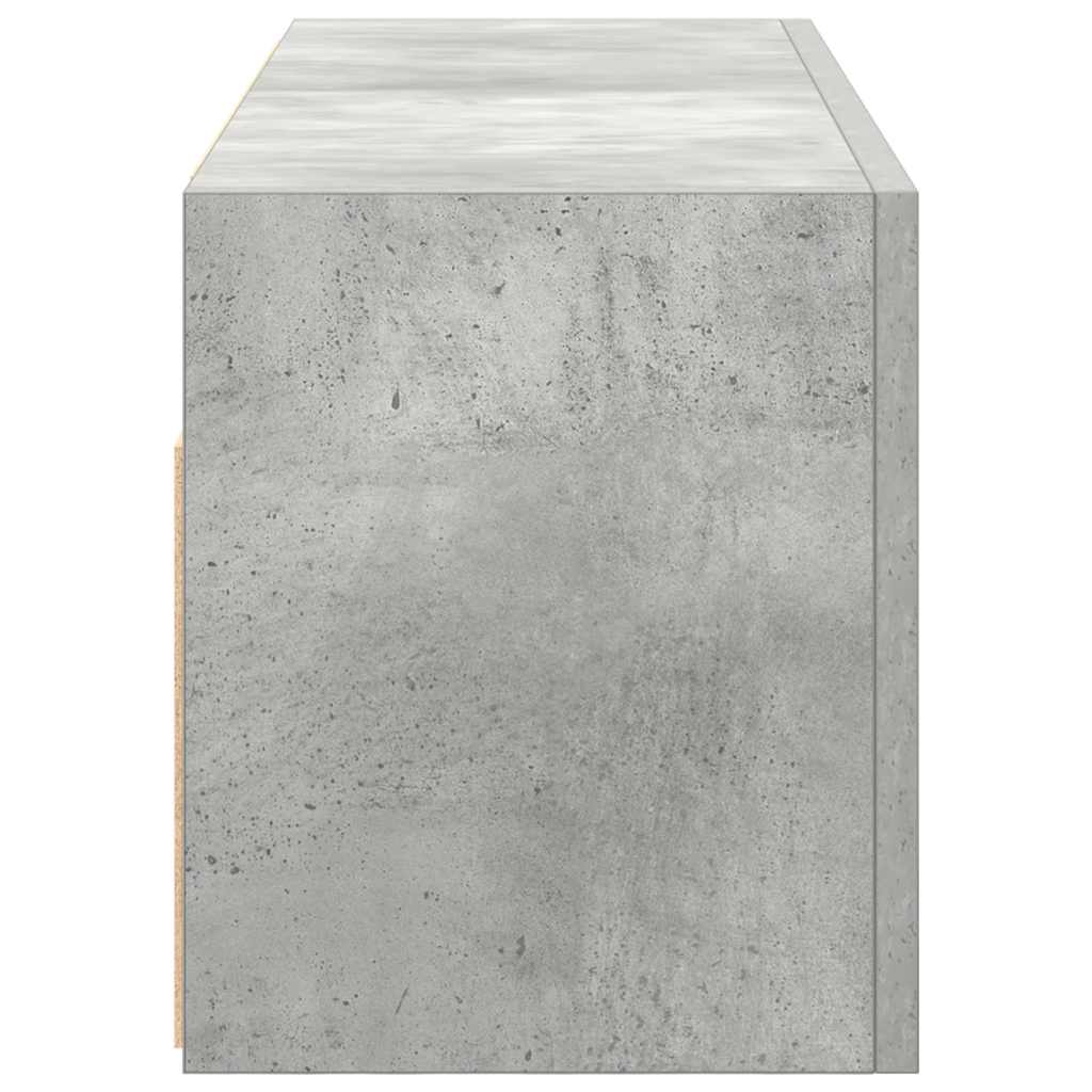 Bathroom Wall Cabinet Concrete Grey 80x25x30 cm Engineered Wood - Bend