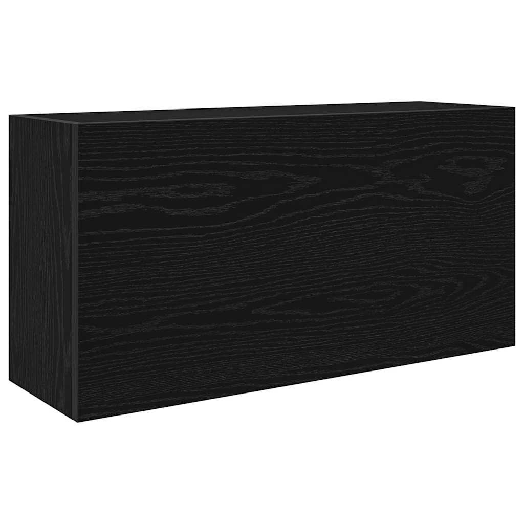 Bathroom Wall Cabinet Black 80x25x40 cm Engineered Wood - Bend