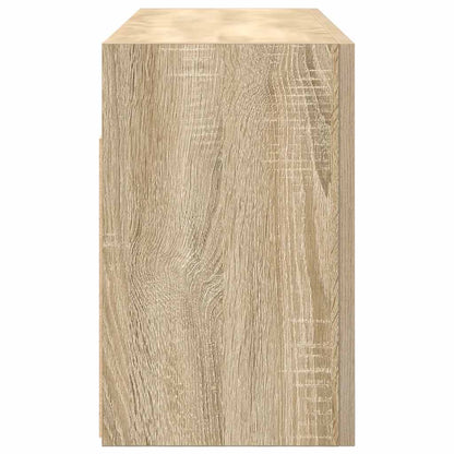 Bathroom Wall Cabinet Sonoma Oak 80x25x40 cm Engineered Wood - Bend