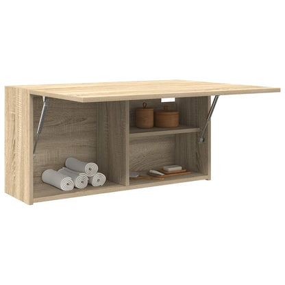 Bathroom Wall Cabinet Sonoma Oak 80x25x40 cm Engineered Wood - Bend