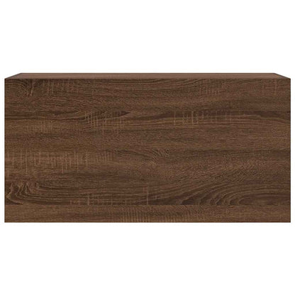 Bathroom Wall Cabinet Brown Oak 80x25x40 cm Engineered Wood - Bend