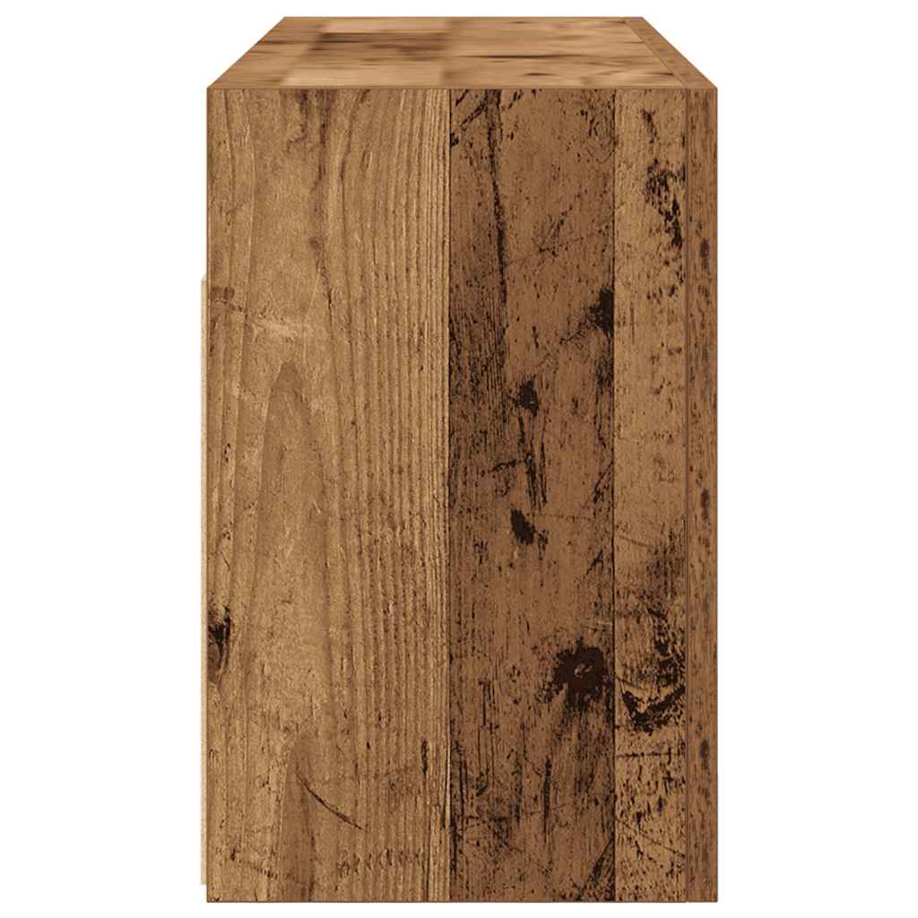 Bathroom Wall Cabinet Old Wood 80x25x40 cm Engineered Wood - Bend