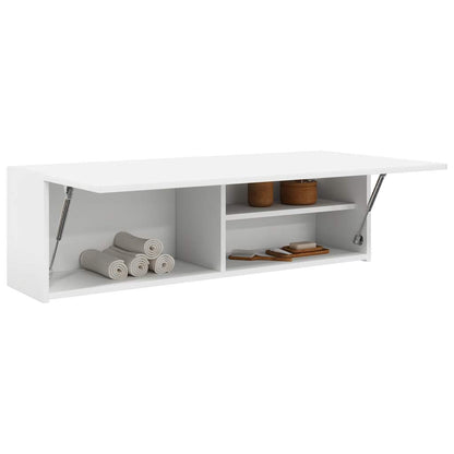 Bathroom Wall Cabinet White 100x25x30 cm Engineered Wood - Bend