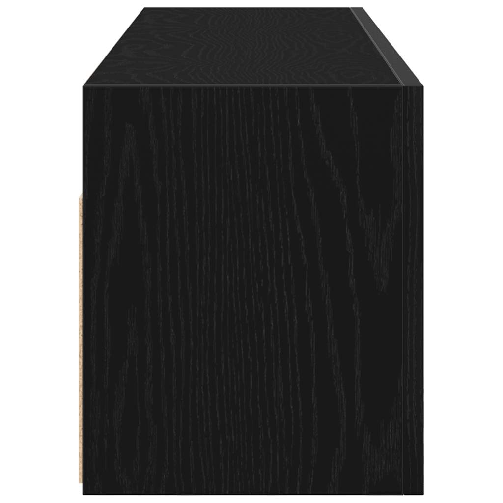 Bathroom Wall Cabinet Black 100x25x30 cm Engineered Wood - Bend