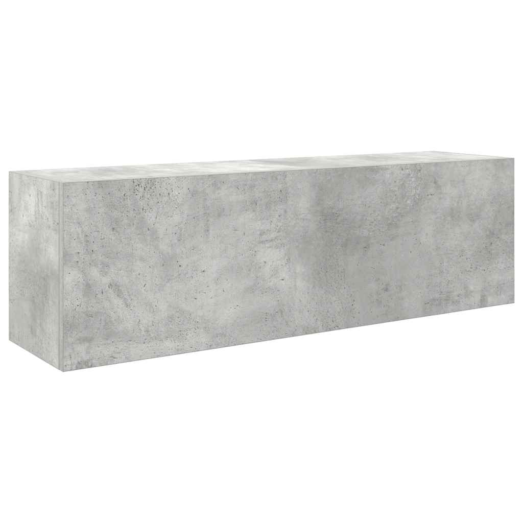 Bathroom Wall Cabinet Concrete Grey 100x25x30 cm Engineered Wood - Bend