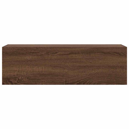 Bathroom Wall Cabinet Brown Oak 100x25x30 cm Engineered Wood - Bend