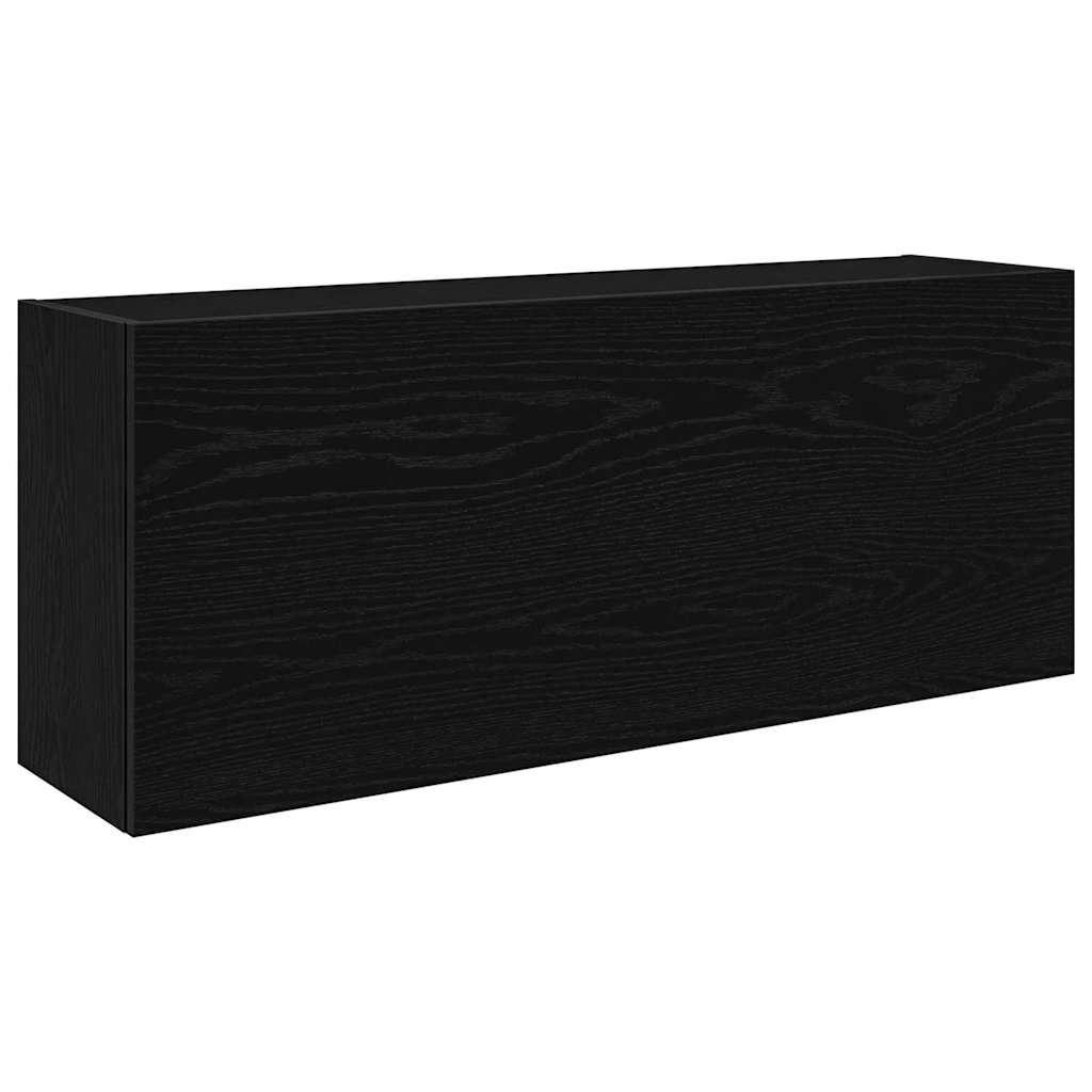 Bathroom Wall Cabinet Black 100x25x40 cm Engineered Wood - Bend